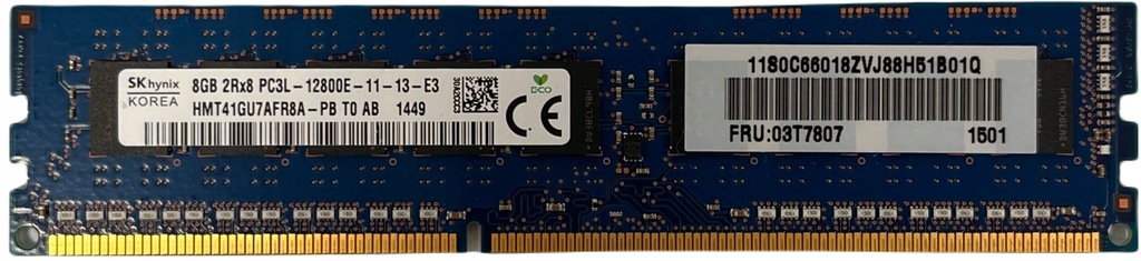 Pamięć RAM SKhynix PC3L 8GB 1600MHZ A59