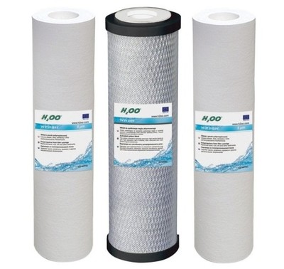 Wkład do wody filtr osmoza RO 5,6,7,8 kompl 3 szt