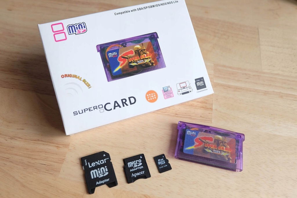 Nagrywarka do gier GBA Super Card miniSD