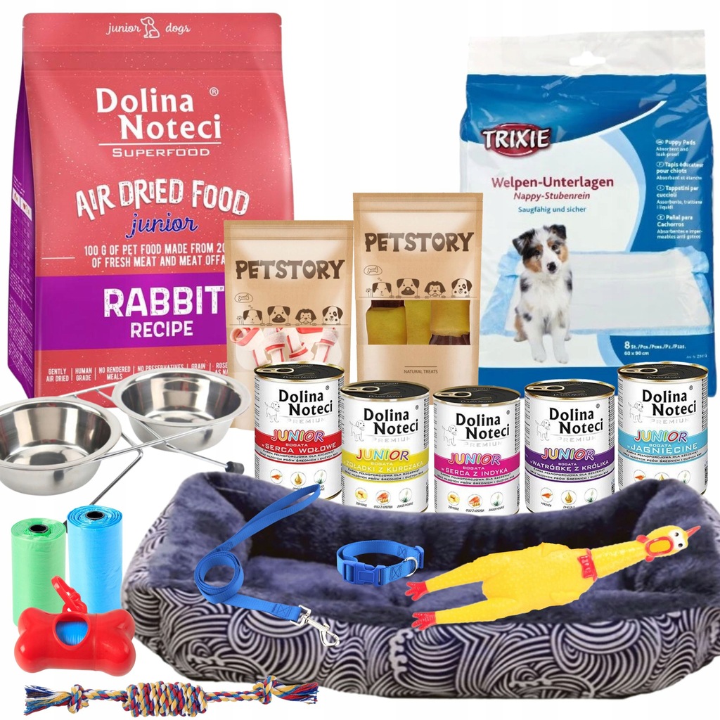 Wyprawka dla psa duże rasy zestaw startowy