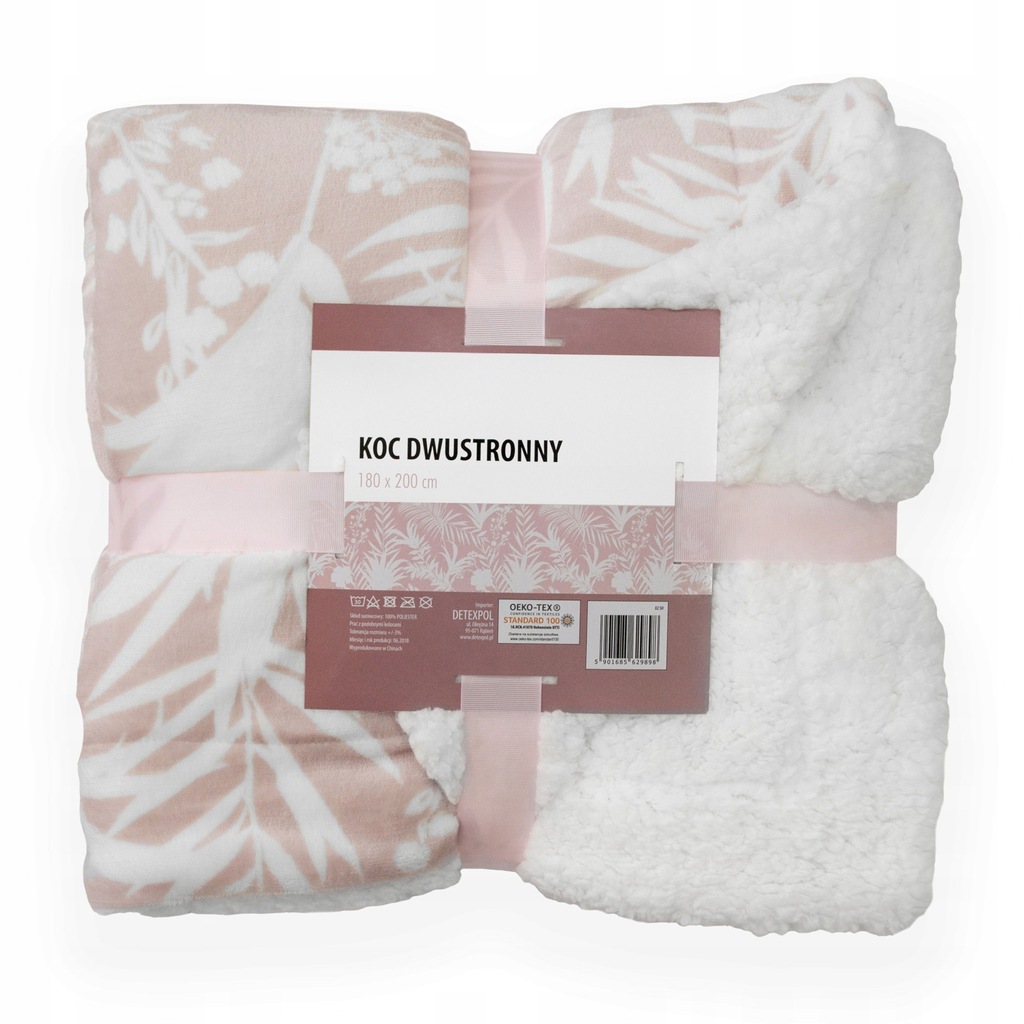 Dwustronny KOC 180x200 SHERPA Ciepły z barankiem 2