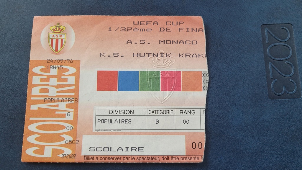 Bilet Hutnik Kraków - AS Monaco