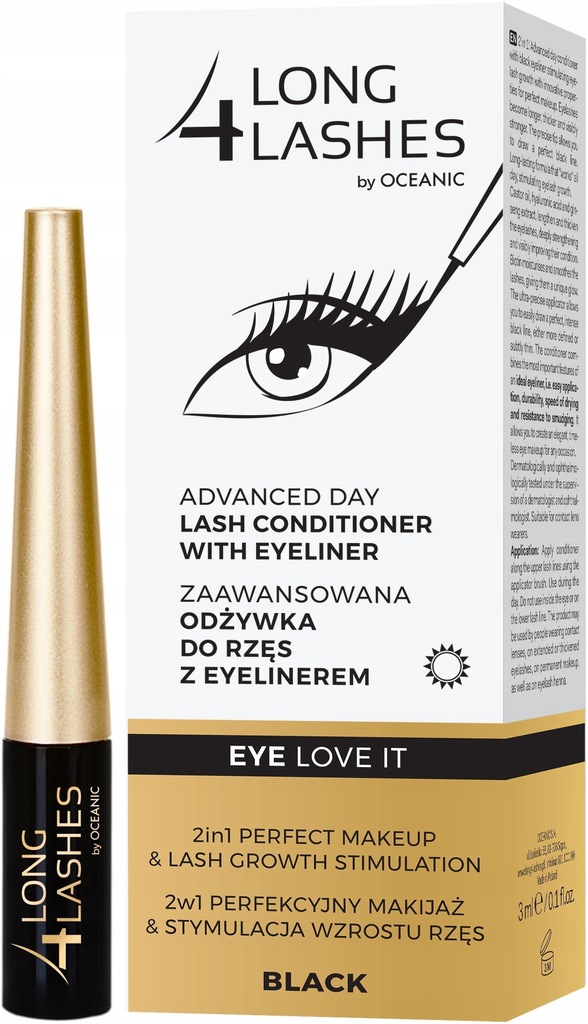 L4L Odzywka Eyeliner black 3 ml