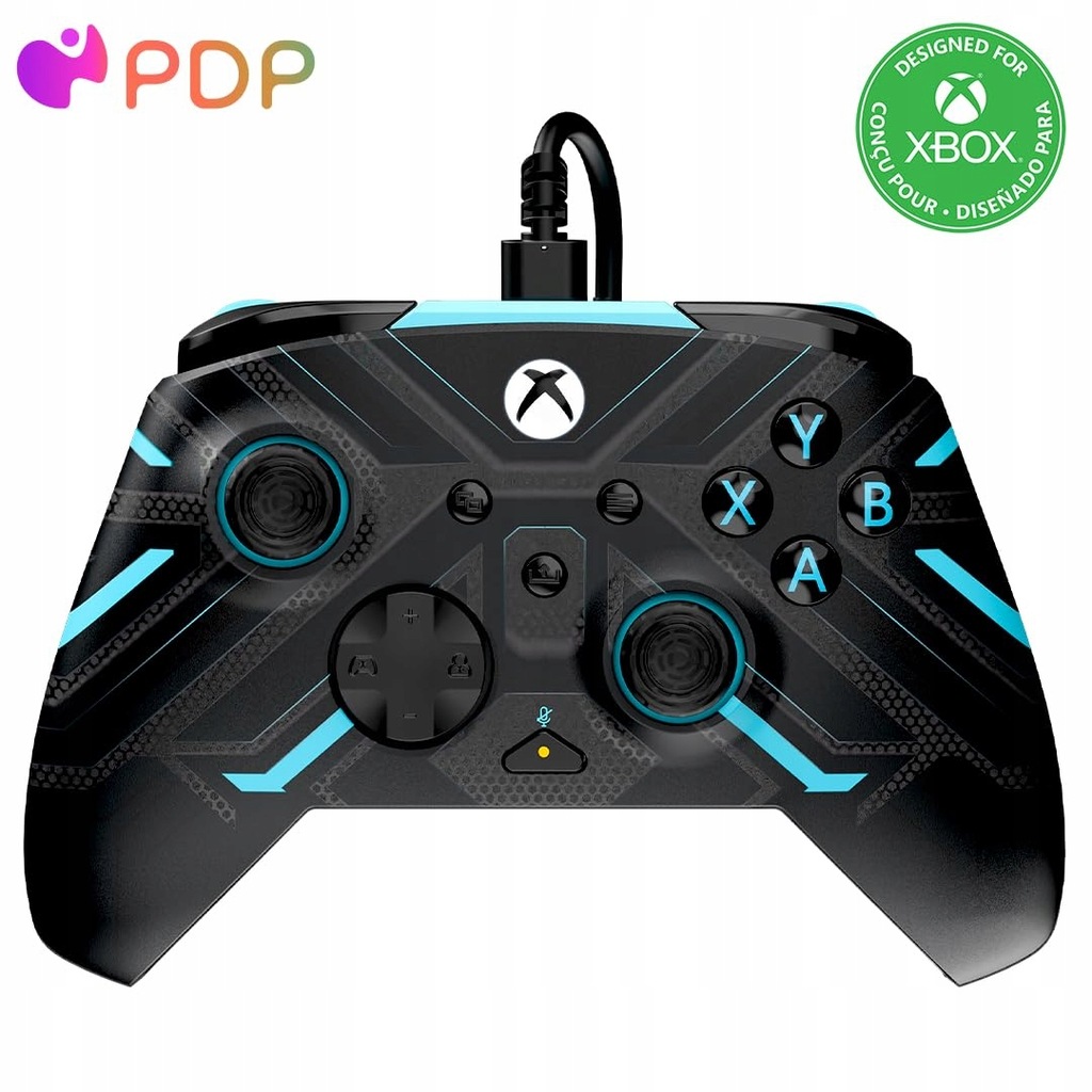 PDP Xbox REMATCH GLOW Wired controller TITAN STEEL