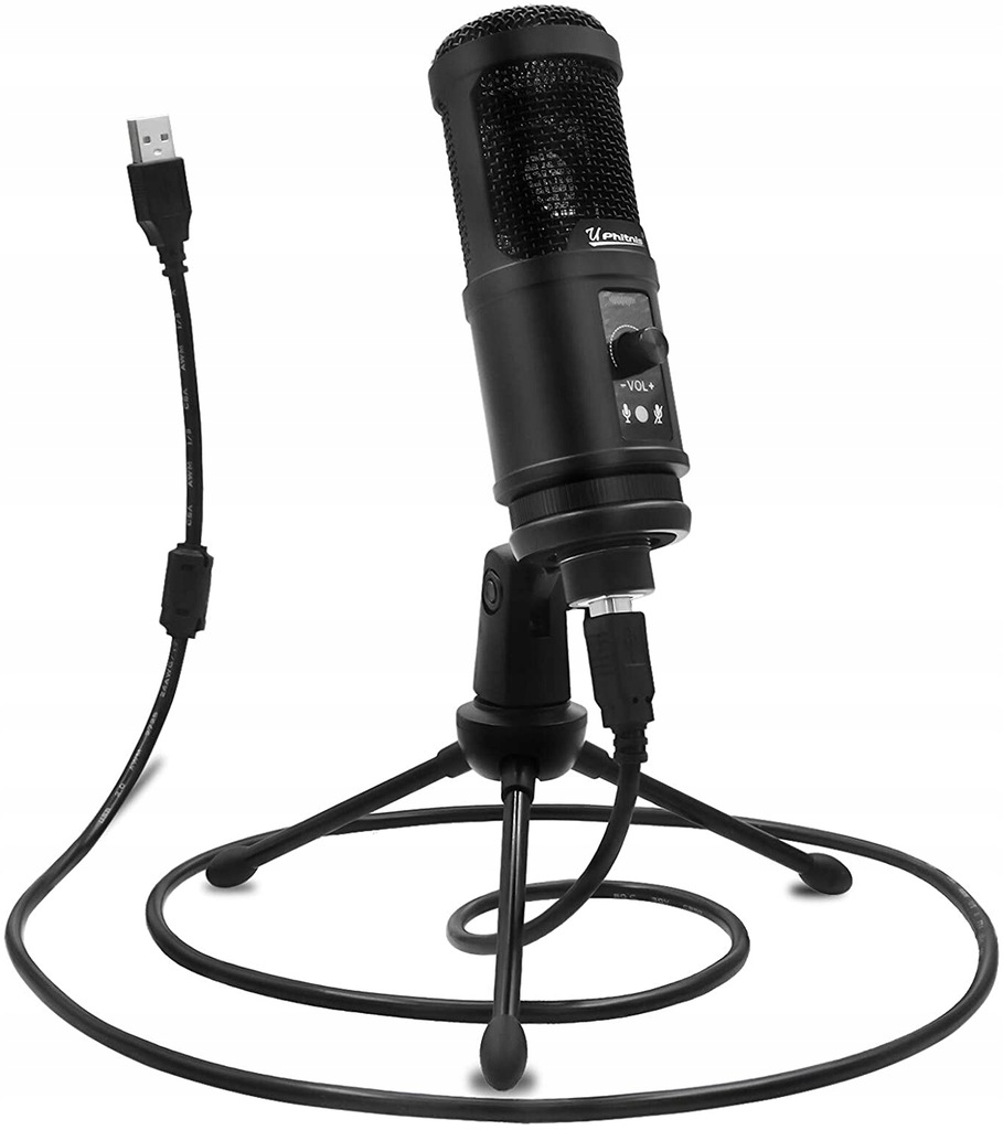 MIKROFON DO KOMPUTERA ZE STATYWEM DO NAGRYWANIA