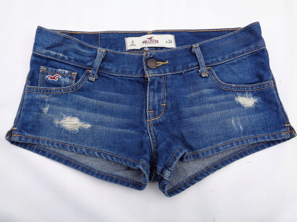 XS/S 0 W24 HOLLISTER SPODENKI SZORTY JEANS HCO