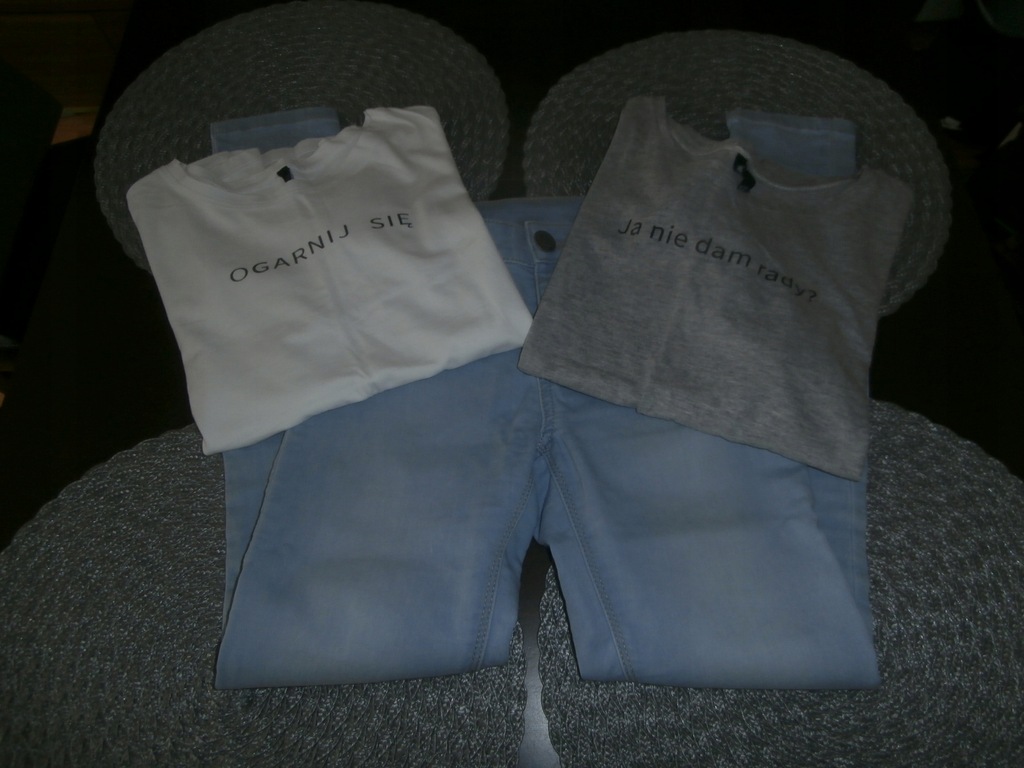 C&A jeansy RURKI + 2 T-shirty