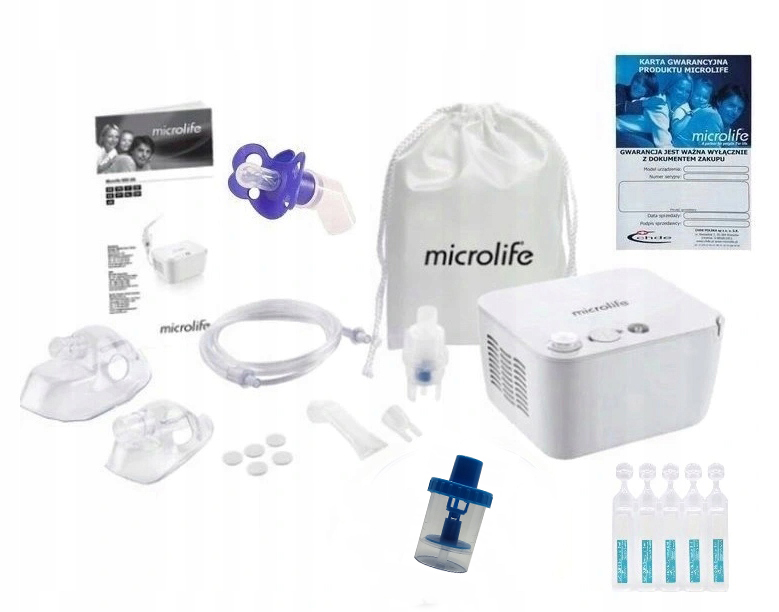 INHALATOR NEBULIZATOR MICROLIFE NEB200 + SMOCZEK