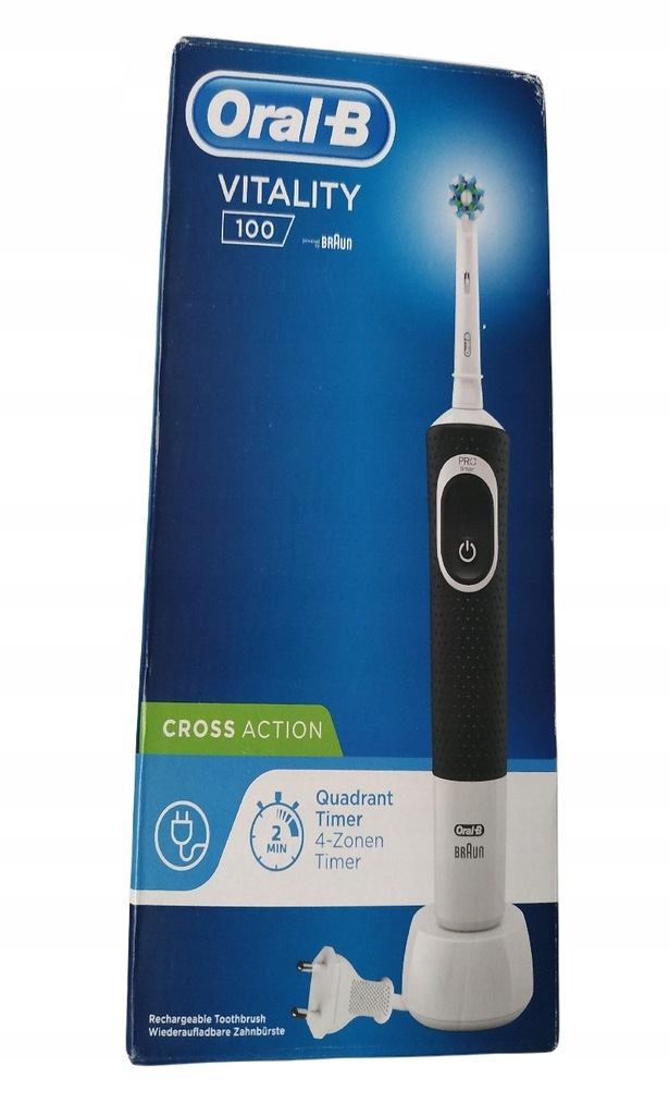 SZCZOTECZKA ELEKTRYCZNA ORALB 3710 CZARNOBIAŁA 11162694091