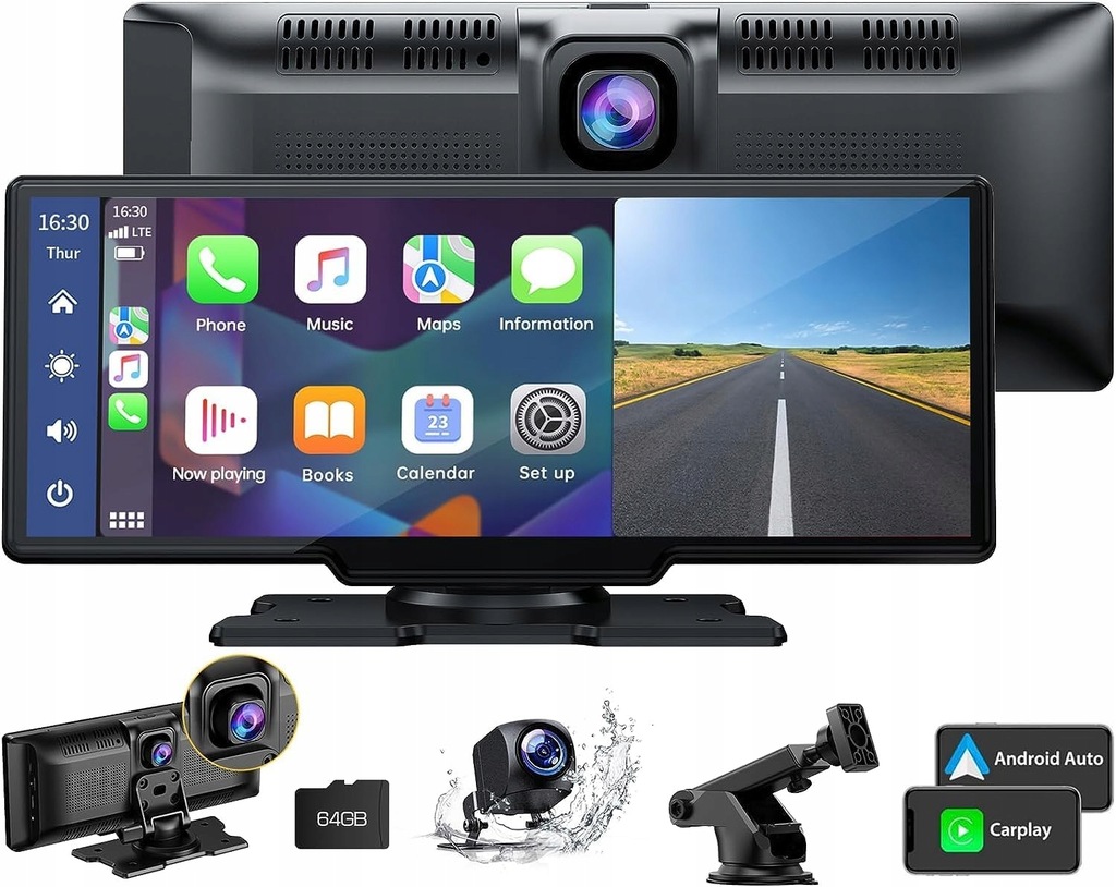 Radioodtwarzacz samochodowy Lamto RC06 9,26"Apple Carplay Android kamera 2K