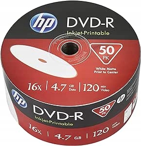 Puste płyty DVD-R 4,7 GB 50 szt. HP