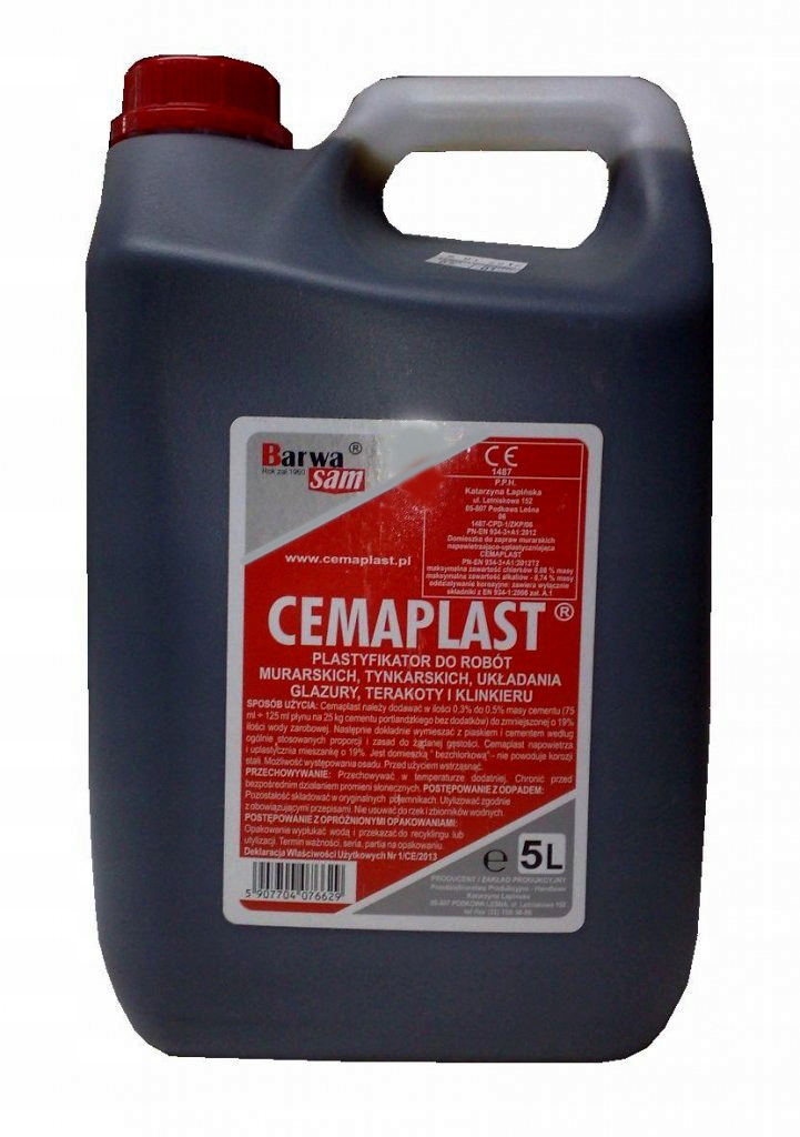 CEMAPLAST-Plastyikator do Betonu zamiast wapna 5L
