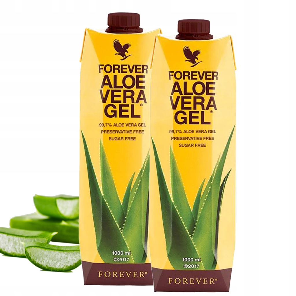 Forever Aloe Vera Gel sok z aloesu czysty 1L x2
