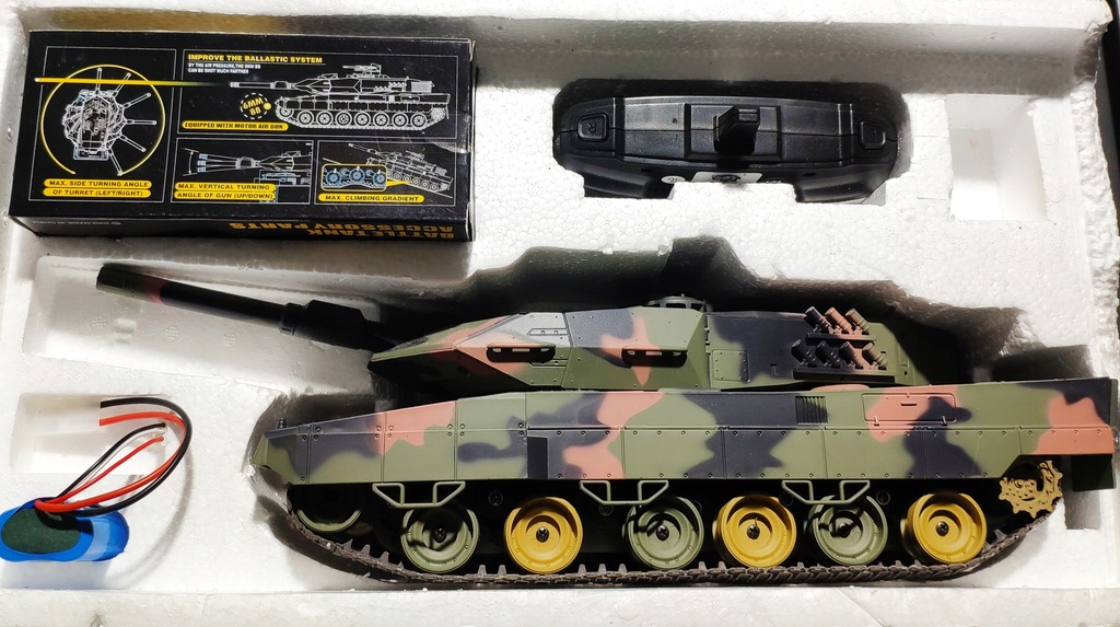 Heng Long German Leopard 2 A5 2,4G kulki 6mm 1/24