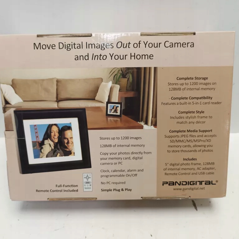 RAMKA PANDIGITAL 5'' LCD DIGITAL PHOTO FRAME