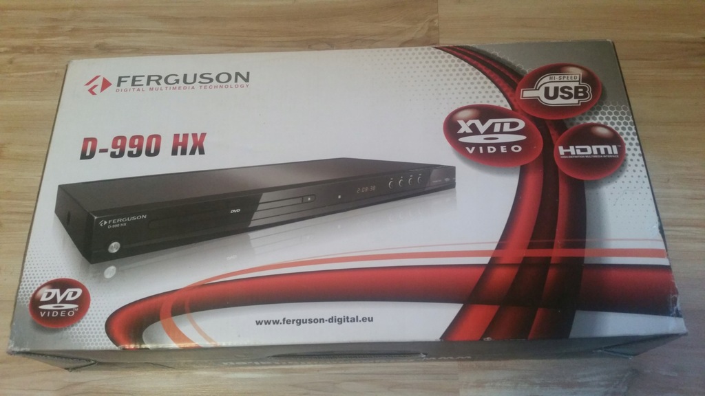Odtwarzacz DVD USB FERGUSON D-990 HX PILOT RCU580
