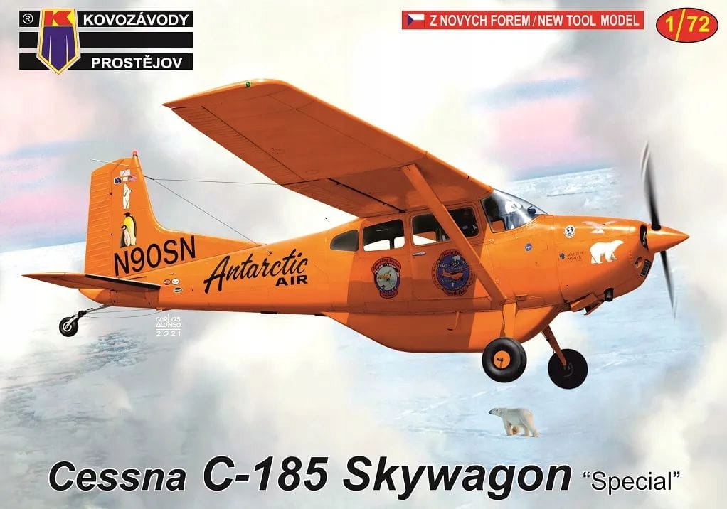 Cessna C-185 Skywagon „Special“ 1:72 / Kovozavody