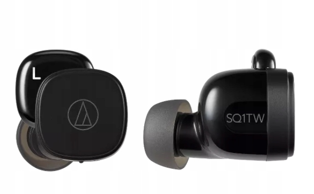 Słuchawki bezprzewodowe douszne Audio-Technica ATH-SQ1TW czarne