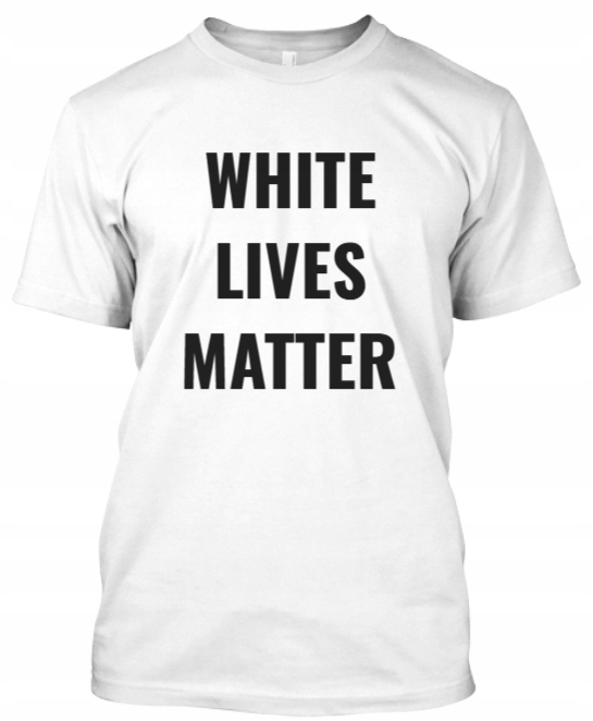 KOSZULKA UNIWERSALNA WHITE LIVES MATTER WLM - 9547551037