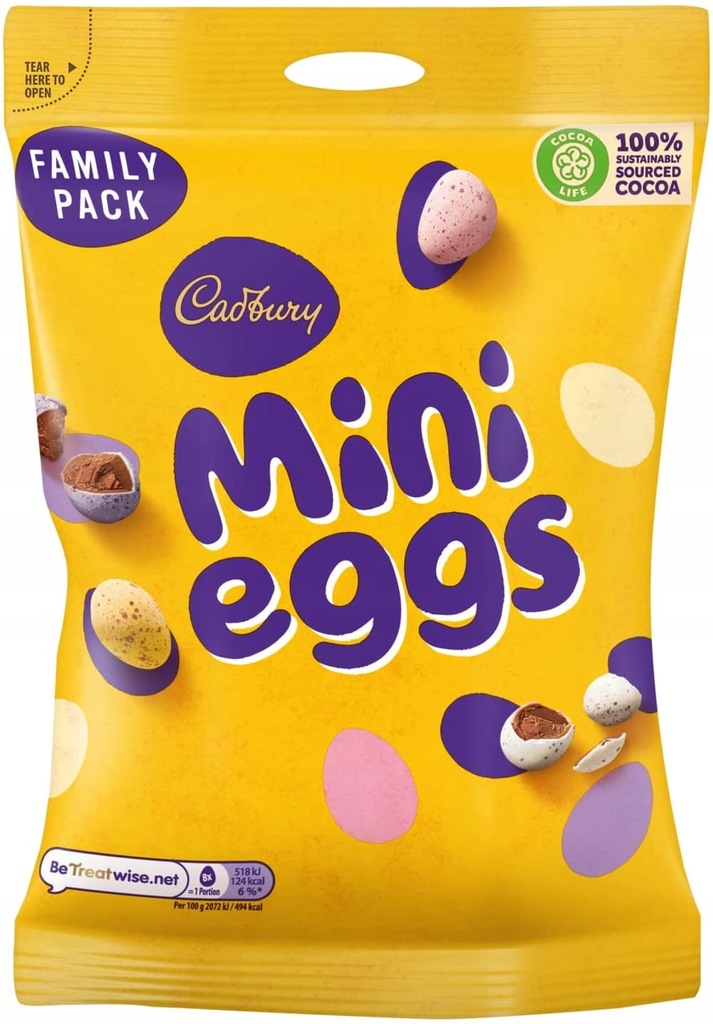 Cadbury Mini Eggs Mini Jajka Czekoladowe 296g UK