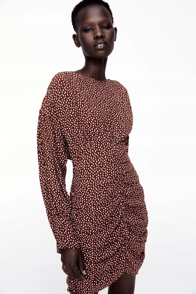 まぁ Złota torebka z efektownym marszczeniem EVENING