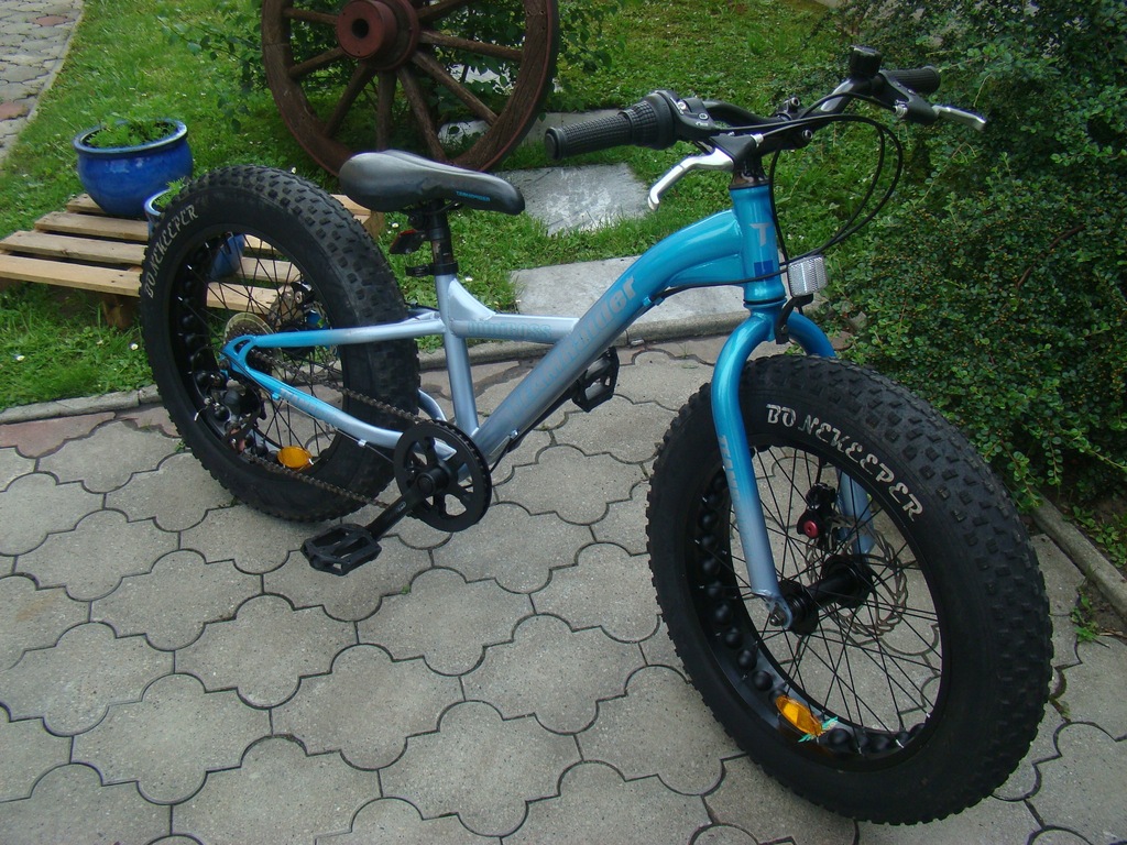 Super FATBIKE dziecko szerokie opony 20cali tarcze