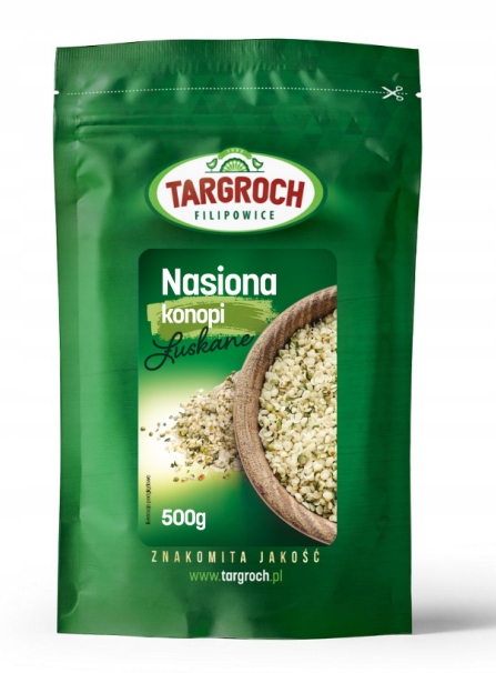 Targroch Nasiona Konopi Łuskane 500g CHOLESTEROL