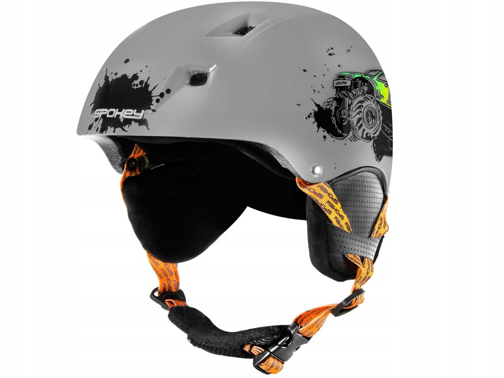 Kask Narciarski Spokey XS 48-52 cm odcienie szarości