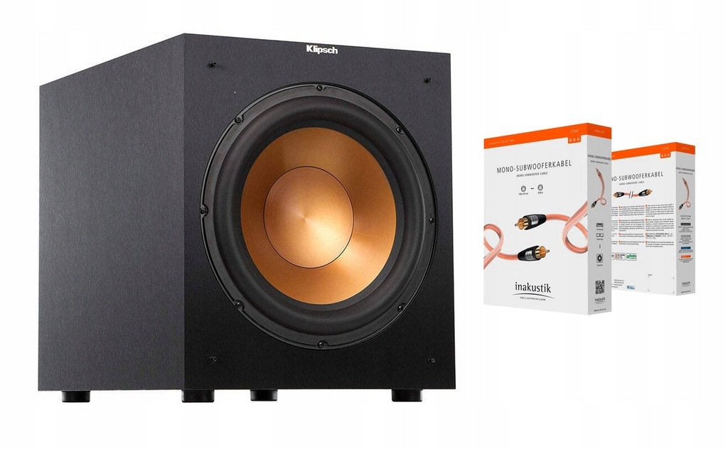 Subwoofer Klipsch R12SW 400W + Inakustik SUB 3m 12637480679