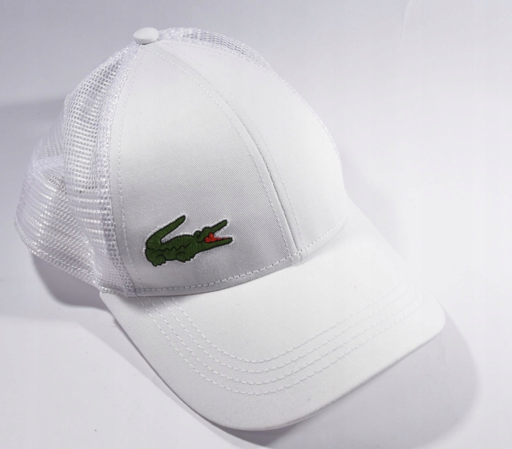 Ak5* Lacoste biała czapeczka z siateczka