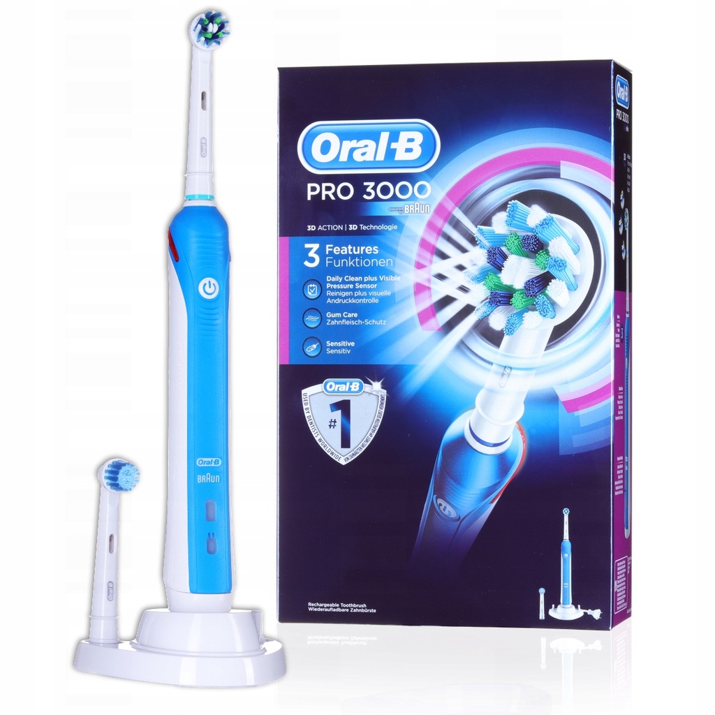 Oral-B Szczoteczka Elektryczna Pro 3000 3 Tryby