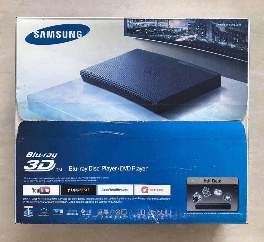 Odtwarzacz Blu-ray 3D Samsung BD-J5500 (czarny)