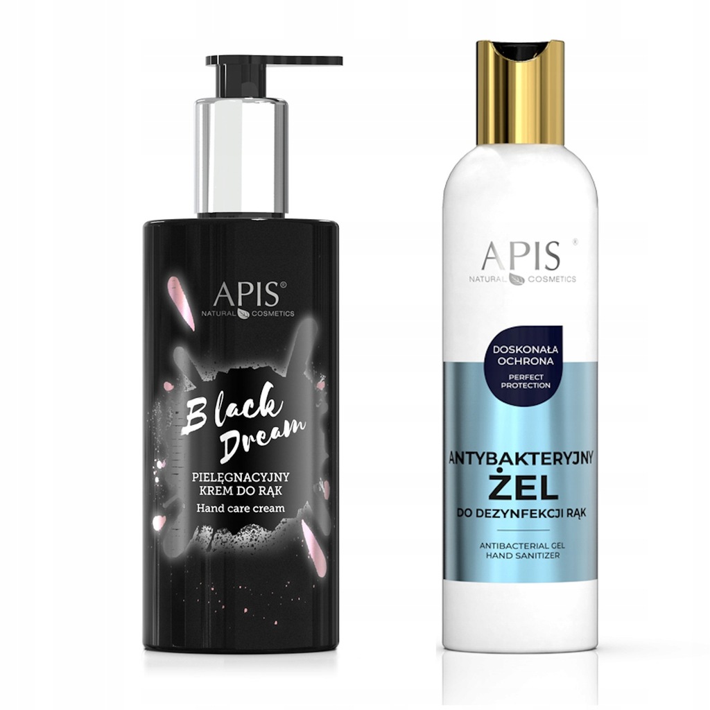 APIS Black Dream krem do rąk żel dezynfekcja rąk