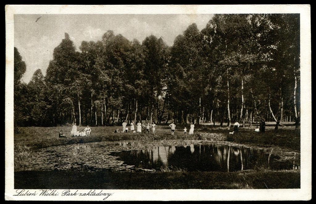 Lubień Wielki Park zakładowy do 1939