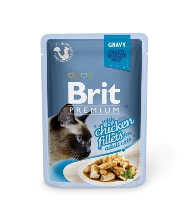 BRIT POUCH GRAVY FILLETS WITH CHICKEN 85 g
