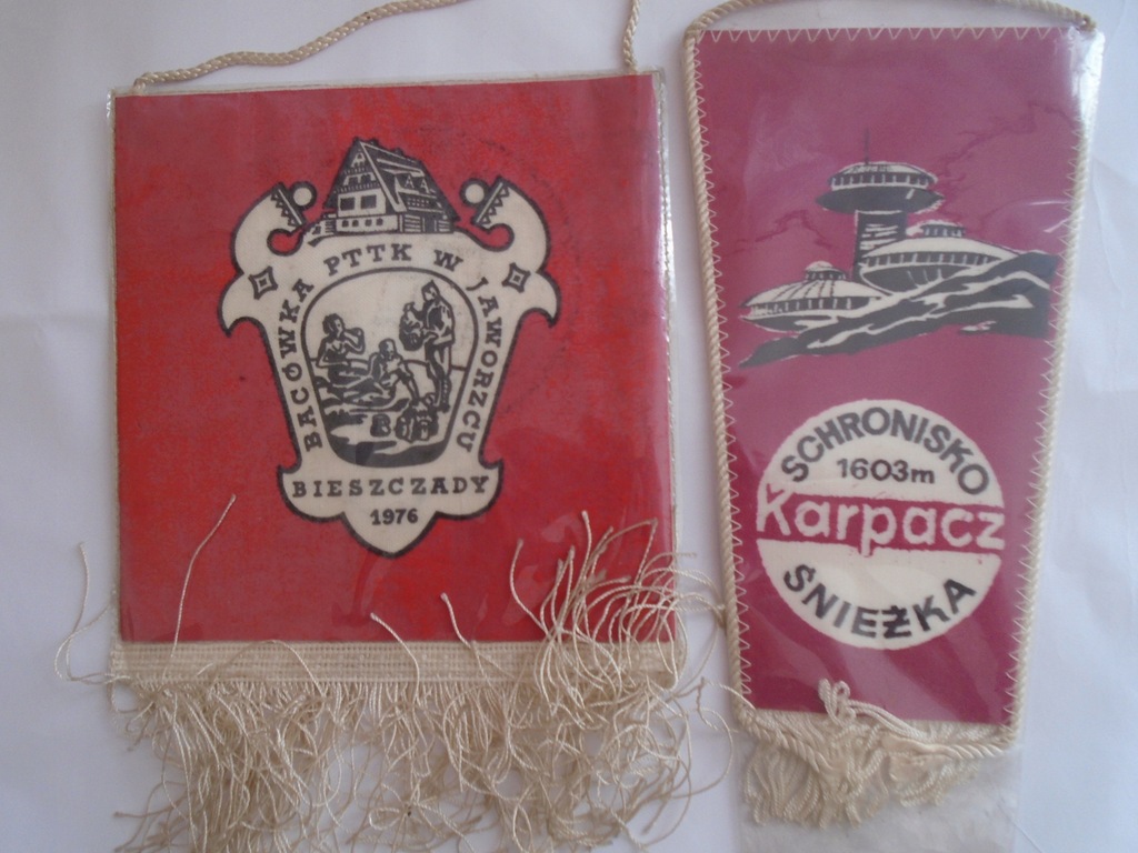 PROPORCZYK BACÓWKA GORCE LUBAŃ SCHRONISKO KARPACZ + BIESZCZADY JAWORZEC x 4