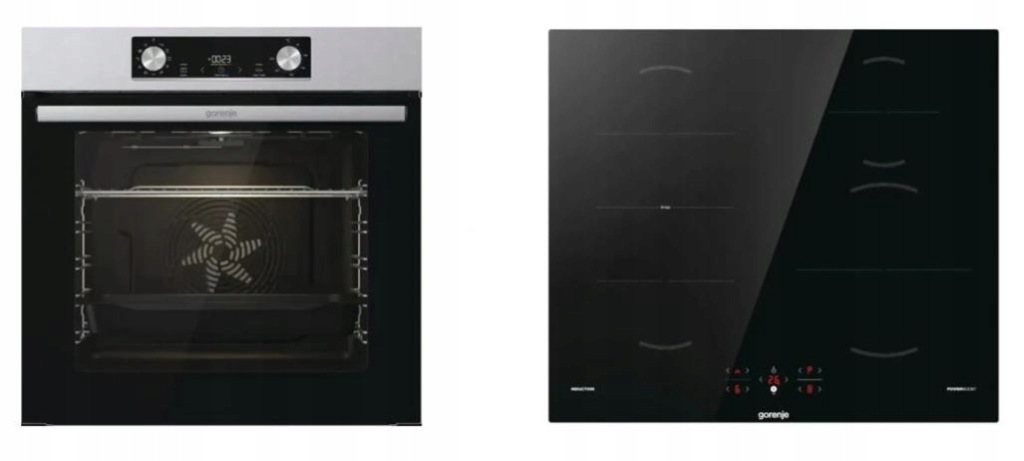 Zestaw Piekarnik GORENJE BO6735E02X Optibake + Płyta indukcyjna GI621FMC