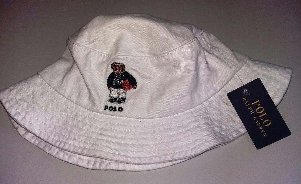 Kapelusz Bucket Hat POLO Bear Ralph Lauren z USA