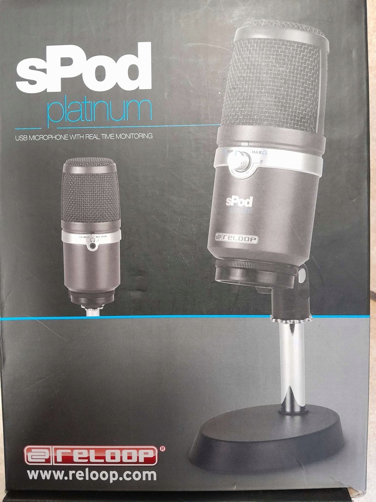 Mikrofon Reloop Spod platinum