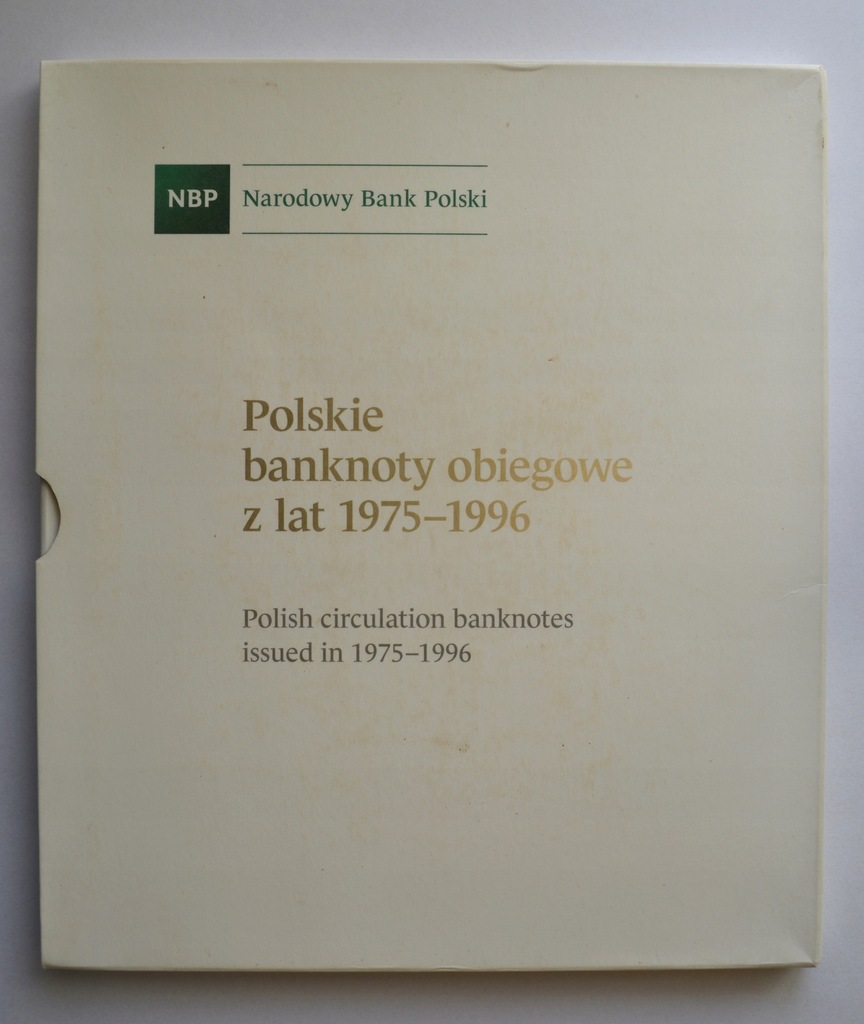 Polskie banknoty obiegowe 1975-1996 pusty album