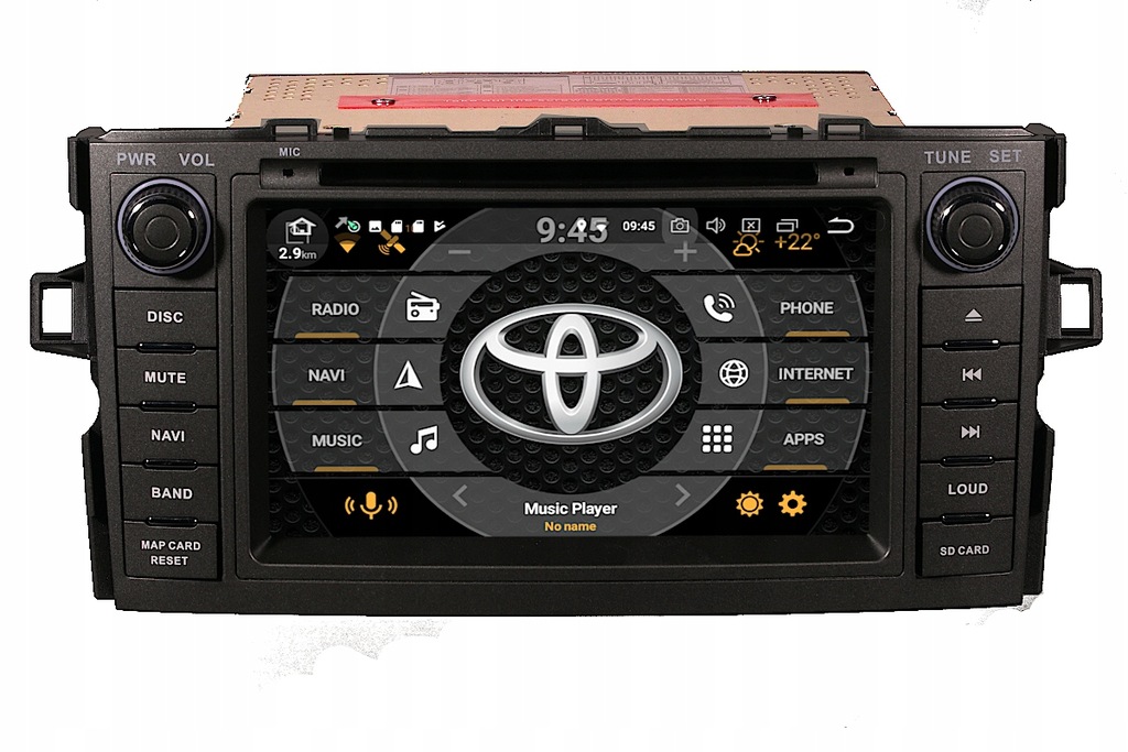 NAWIGACJA RADIO TOYOTA AURIS 2008 ANDROID 8 2GB