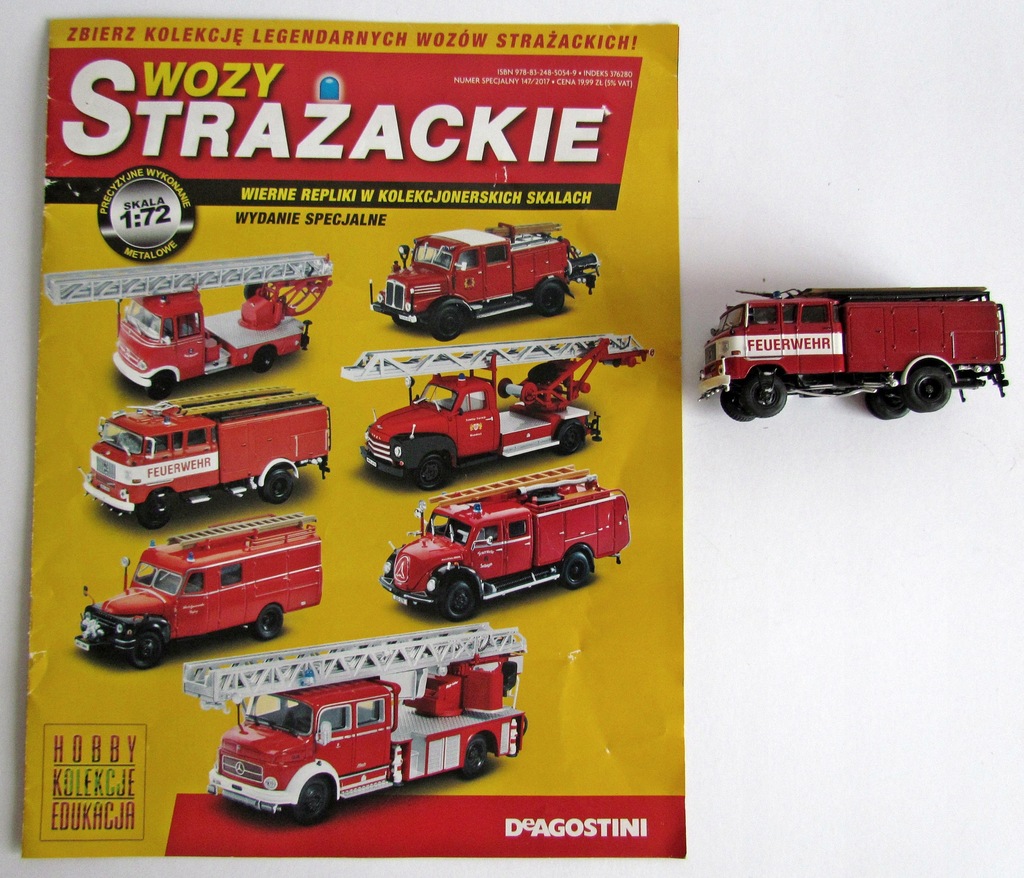 WÓZ STRAŻACKI TLF 16 IFA W 50 + GAZETA