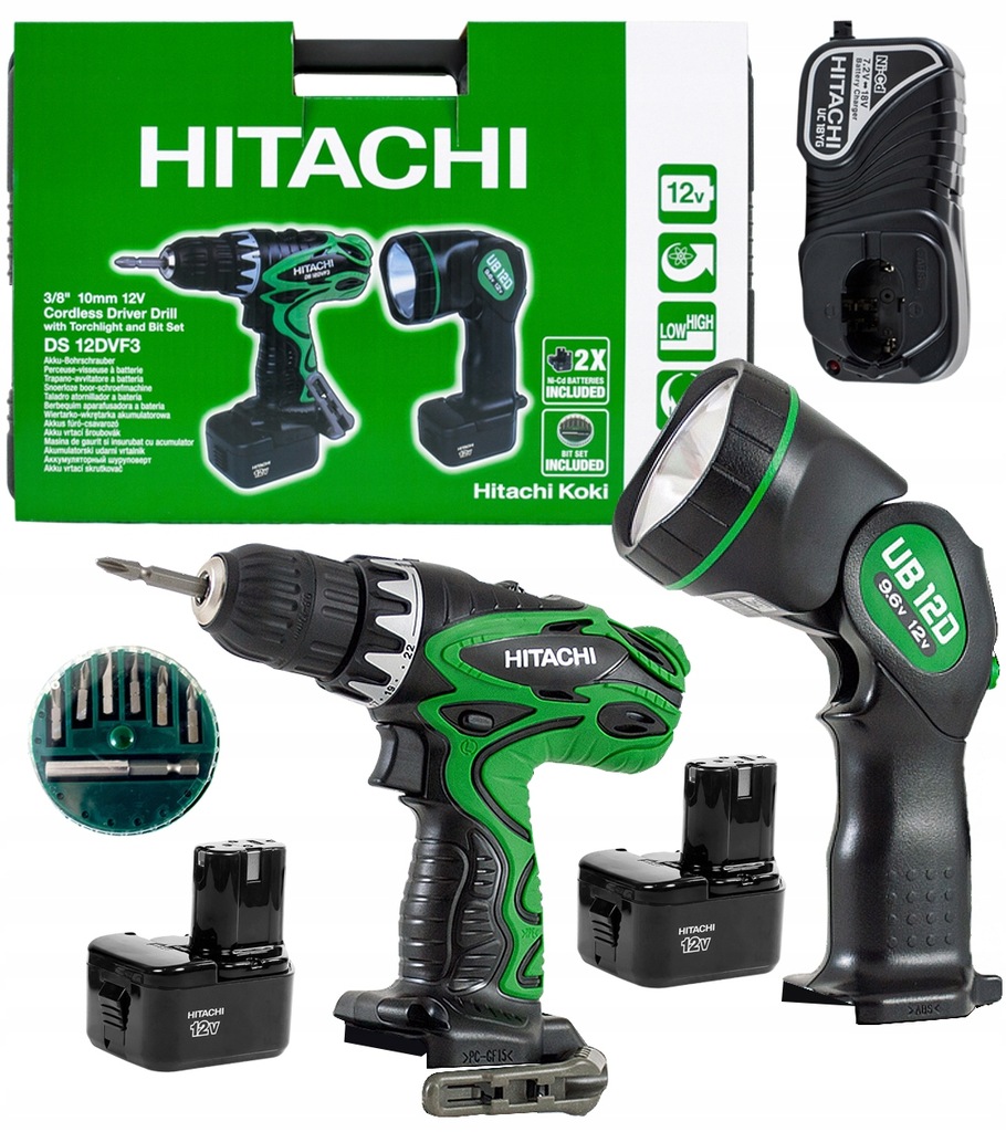 SUPER WKRĘTARKA 12V 2x 1,5Ah HITACHI DS12DVF3 - 7342190174 - oficjalne ...