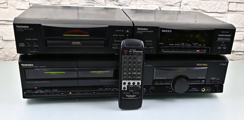TECHNICS SE-CH570 WIEŻA / RDS / DOLBY SURROUND / PILOT