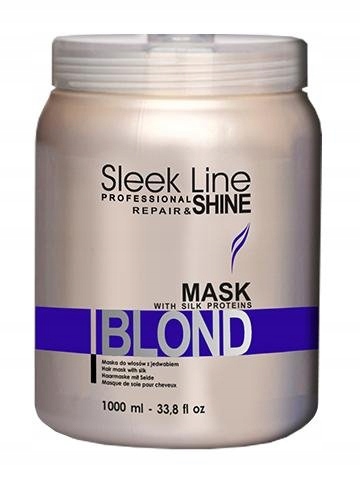 Sleek Line Blond Mask maska z jedwabiem do włosów