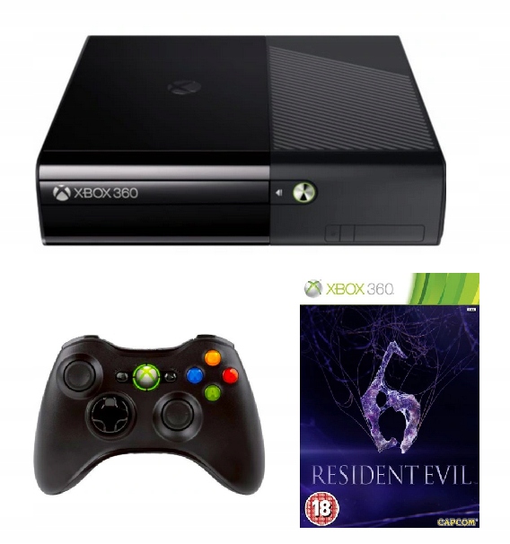 Konsola Xbox 360 E + Resident Evil 6 PL + Pad
