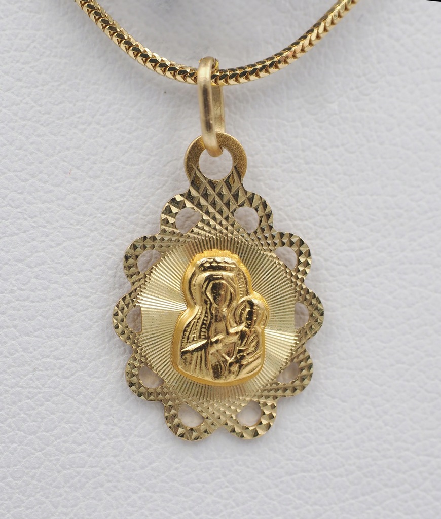 medalik złoty pr. 585 Matka Boska Częstochowska