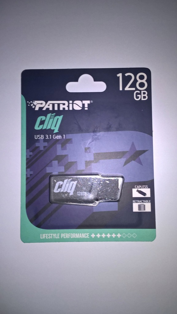 PENDRIVE PATRIOT CLIQ 128GB USB 3.1/3.0/2.0IDEALNY