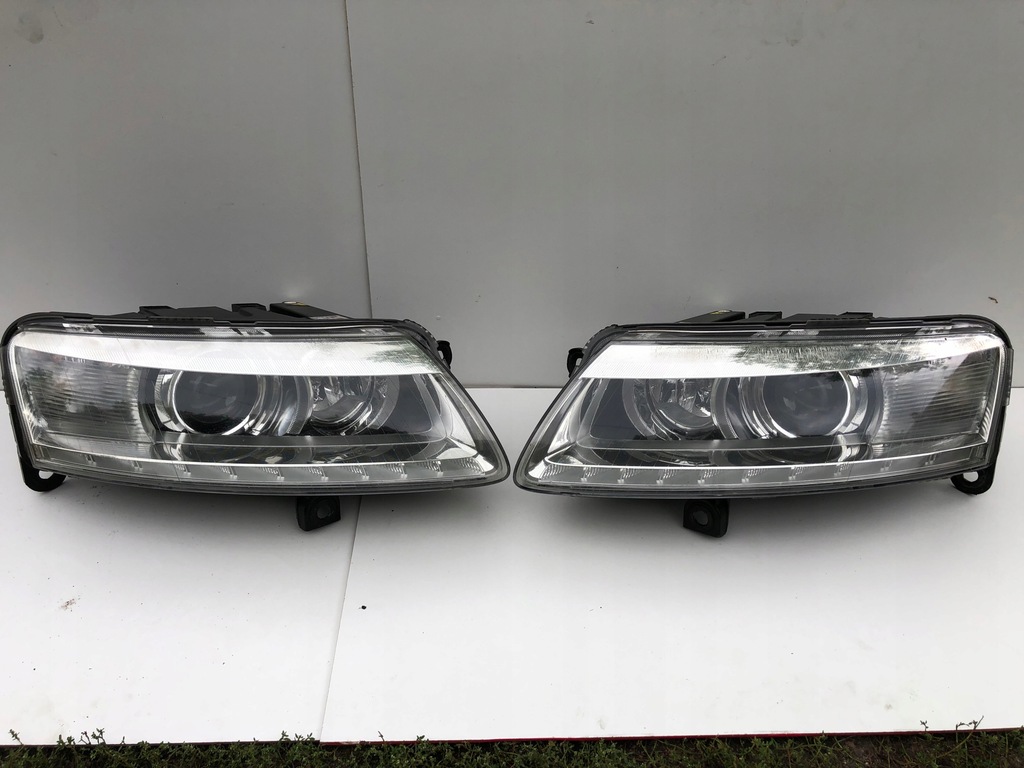 LAMPY AUDI A6 C6 RS6 10 LED BI XENON NIE SKRĘTNE