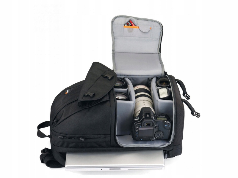 Plecak Lowepro Fastpack 350 na laptop i foto !